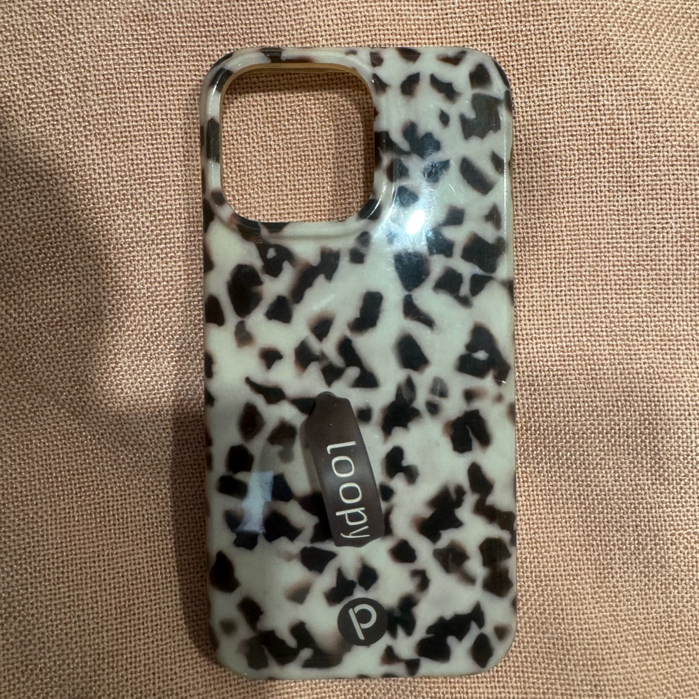 Loopy Case Blonde Tortoise Pattern IPhone 15 Pro Max